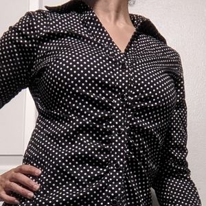 Michael Kors Pola Dot Button Up